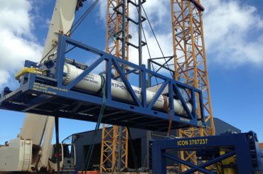 ENI GE Ghana OTCP Project: ARTP C-Series Compensated Coiled Tubing Tension Lift Frame