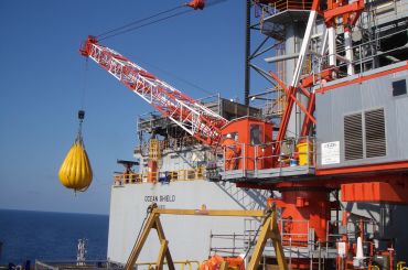 ENI Blacktip Field Development: Offshore Platform Crane Installation