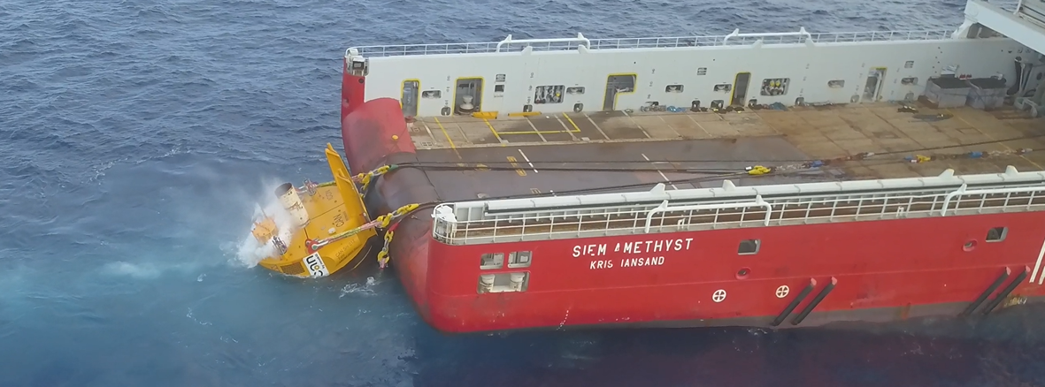 Installing Conductor Anchor Node CAN on Woodside Ferrand exploration well from a vessel instead of a drilling rig