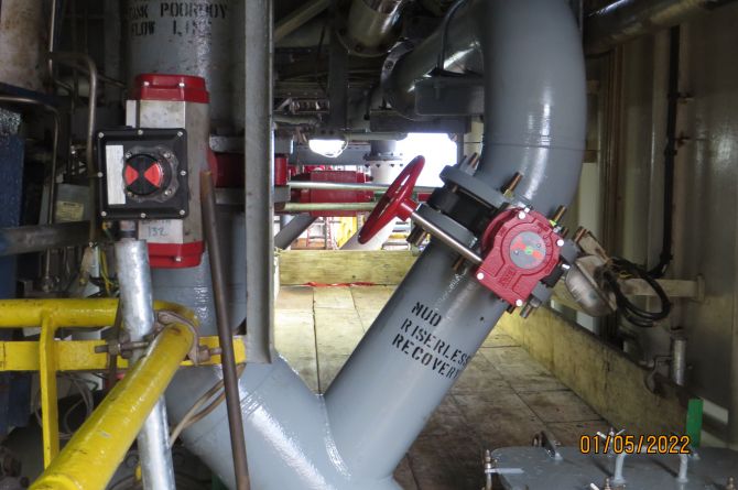 New MRL tie into rig flow line
